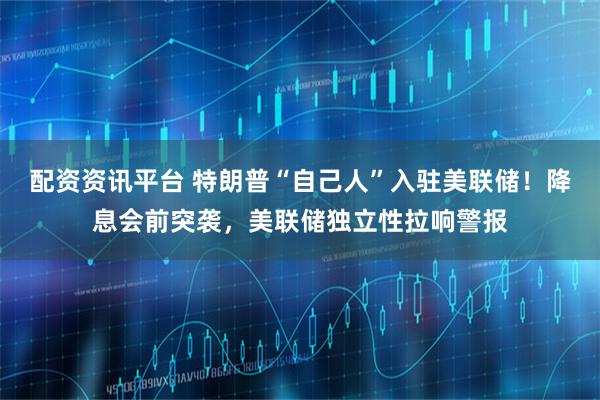 配资资讯平台 特朗普“自己人”入驻美联储！降息会前突袭，美联储独立性拉响警报